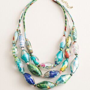 Chico's  Vibrant Multi-Strand Statement Necklace